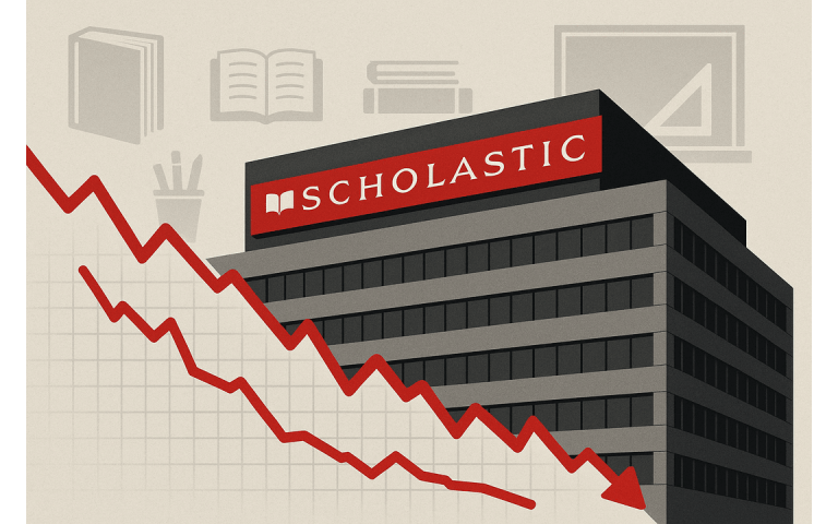 Scholastic share price plunge 13% after weak first quarter results