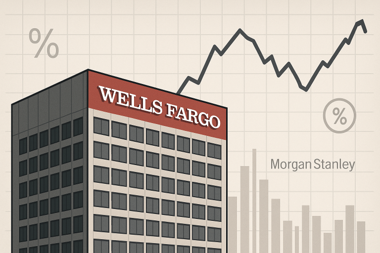 Wells Fargo shares in red as Morgan Stanley downgrade citing limited upside
