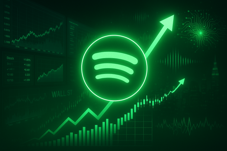 Spotify shares in green after being named top media pick by Morgan Stanley