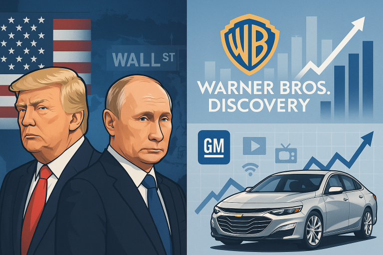 US digest: Russia meeting delayed, corporate shake-ups, and market highs