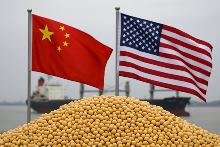 China resumes US soybean imports as trade deal nears final stage