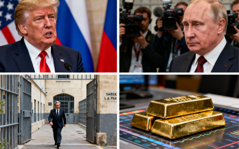 Evening digest: Trump-Putin talks are stalled, Sarkozy begins prison term, gold crashes