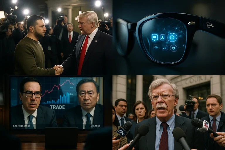 Evening digest: Zelenskyy meets Trump, Ray-Ban’s AI boom, Bolton’s legal battle